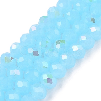 Electroplate Glass Beads Strands EGLA-A044-J6mm-L04-1
