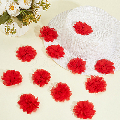 12Pcs 3D Chiffon Flower DIY-GF0012-47A-1