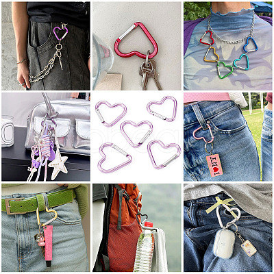 5Pcs Zinc Alloy Spring Gate Rings FIND-TA0009-73K-1