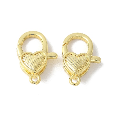 Brass Lobster Claw Clasps KK-F893-11G-1