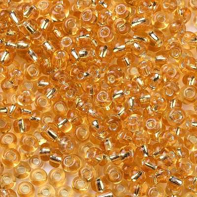 6/0 Transparent Glass Round Seed Beads SEED-J010-F6-22B-1