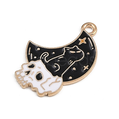 Halloween Alloy Enamel Pendants FIND-I052-01KCG-04-1