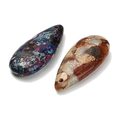 Dyed Natural Imperial Jasper Pendants G-H355-03-1