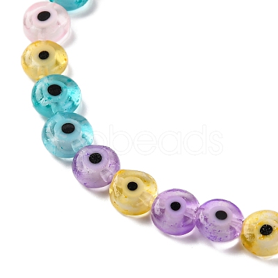 Handmade Evil Eye Lampwork Beads Strands LAMP-G164-10A-1