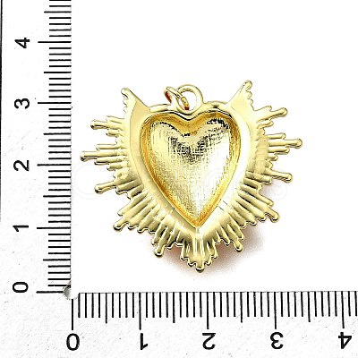 Brass Enamel Pendants KK-B136-08G-02-1
