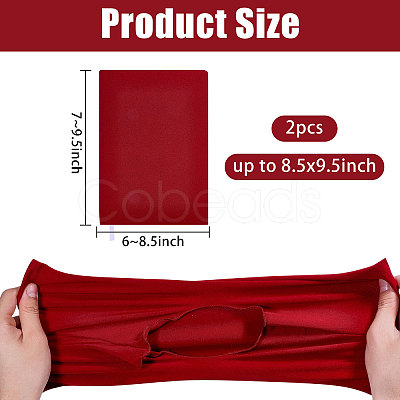 Elastic Cloth Book Cover AJEW-WH0696-009N-1