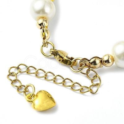 Glass Imitation Pearl Beaded Bracelets for Women BJEW-JB10034-01-1