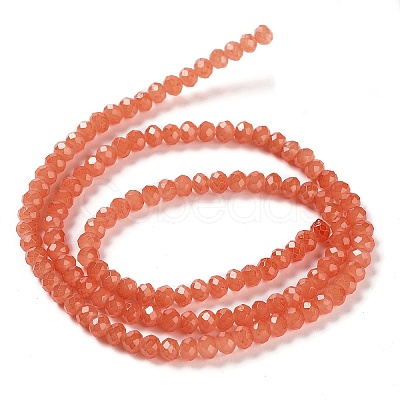 Baking Paint Imitation Jade Glass Bead Strands DGLA-A034-J2MM-A12-1