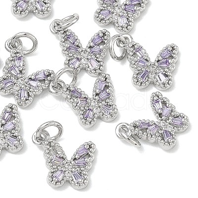 SHEGRACE Brass Pave Clear Cubic Zirconia Pendants XGRQ3Q688-628P-D-1
