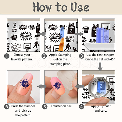 Plastic Nail Art Image Templates AJEW-UN0002-50-1