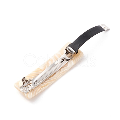 Cellulose Acetate(Resin) Hair Barrette PHAR-F012-02B-1