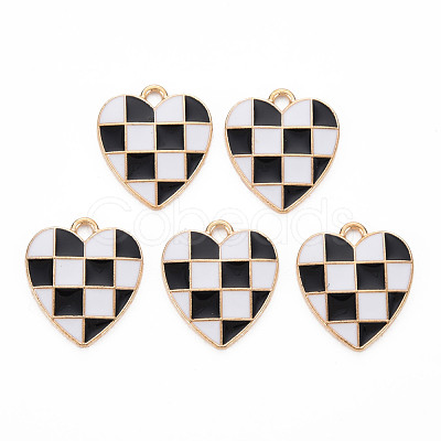 Alloy Enamel Pendants X-ENAM-S121-176D-RS-1