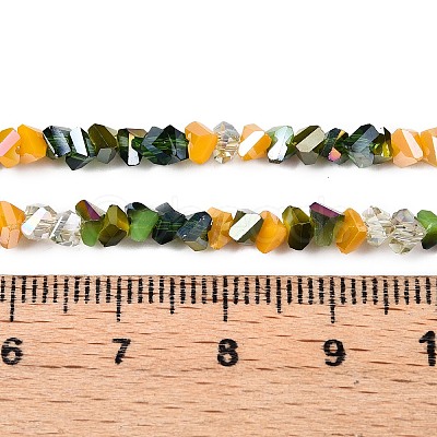 Electroplate Glass Beads Strands GLAA-T023-A17-04-1