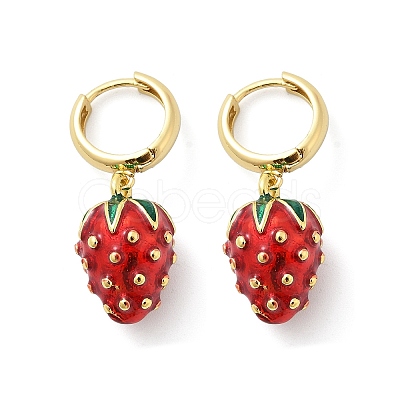 Brass Hoop Earrings EJEW-S251-04A-G-1