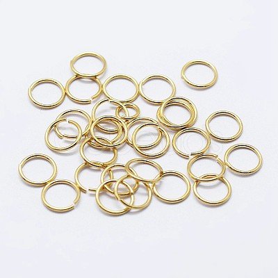 925 Sterling Silver Saw Cut Open Jump Rings STER-F036-02G-0.8x6mm-1