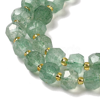 Natural Green Strawberry Quartz Beads Strands G-P508-A17-01-1