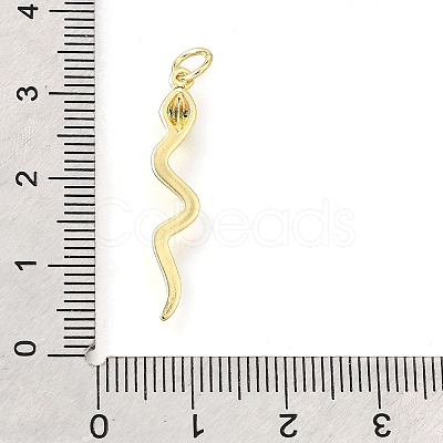 Brass Micro Pave Cubic Zirconia Pendants KK-V007-007P-03-1