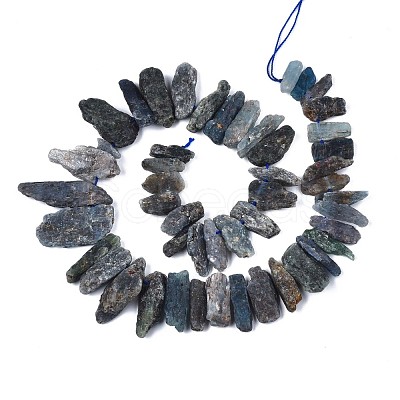 Natural Kyanite/Cyanite/Disthene Quartz Beads Strands G-R432-09-1