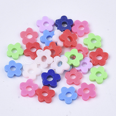 Handmade Polymer Clay Beads Strands X-CLAY-R086-02-1