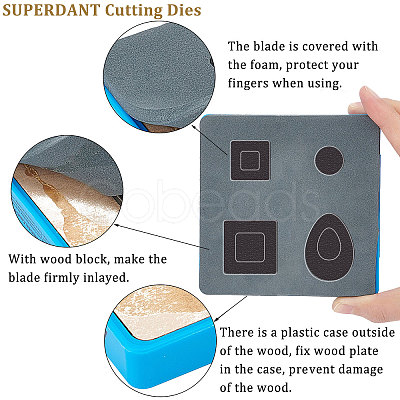 SUPERDANT Wooden Cutting Dies DIY-SD0001-65F-1