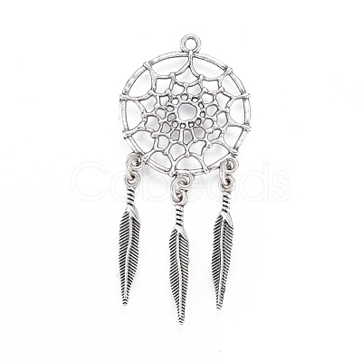Tibetan Style Alloy Pendants X-TIBE-Q054-14TAS-NR-1