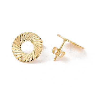201 Stainless Steel Stud Earring Findings X-STAS-G266-07G-1