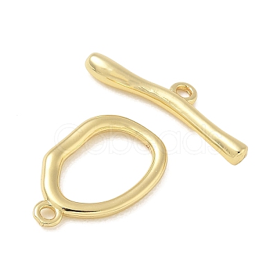 Brass Toggle Clasps KK-CBAFC6C-07F-G-1