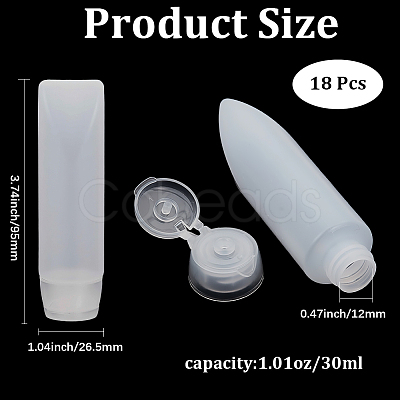 Plastic Portable Refillable Squeeze Bottles for Shampoo Lotion and Shower Gel AJEW-GF0013-51-1