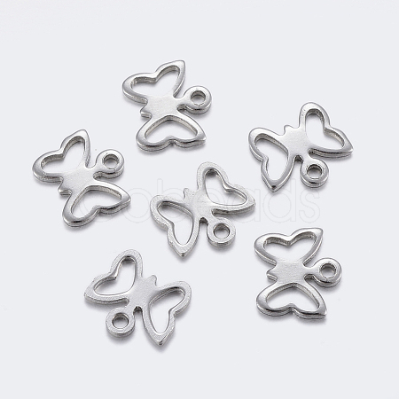 Tarnish Resistant 304 Stainless Steel Charms X-STAS-F159-34P-1