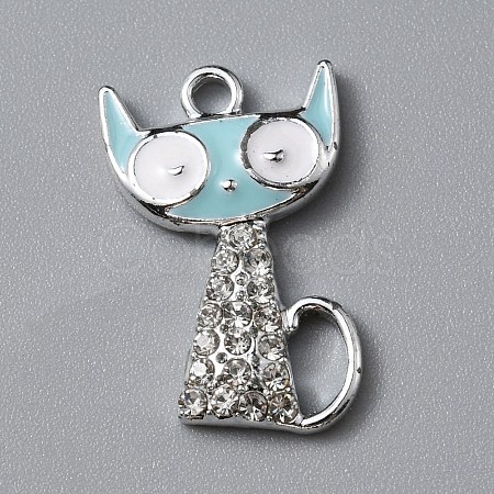 Alloy Enamel Pendants ENAM-WH0065-25P-02-1