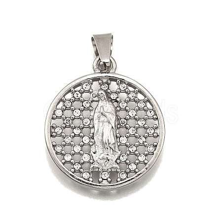 304 Stainless Steel Pendants STAS-B086-09H-P-1