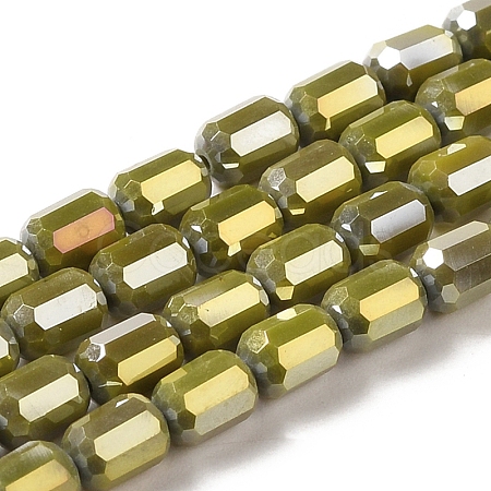 Electroplate Glass Beads Strands EGLA-D031-01G-1