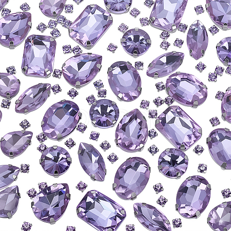 156Pcs 7 Styles Sew on Rhinestone DIY-SP0007-30G-1