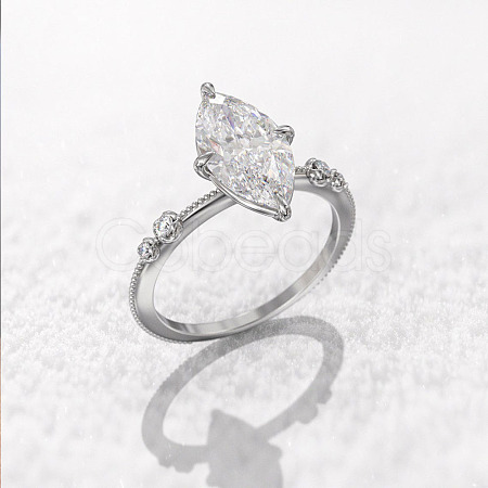 Brass Pave Cubic Zirconia Finger Rings FS-WG1A7FF-01-1