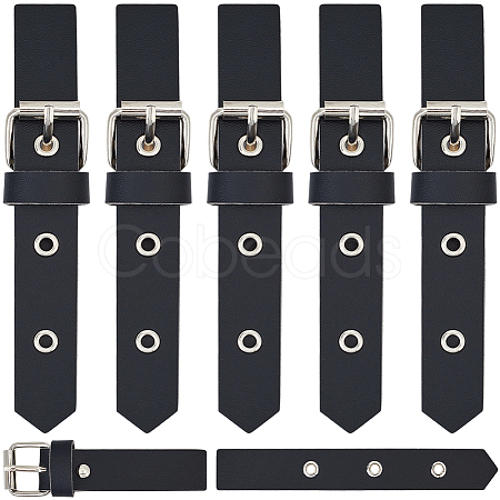 6 Pairs PU Leather Sew-On Toggle Buckles DIY-GF0012-87B-1