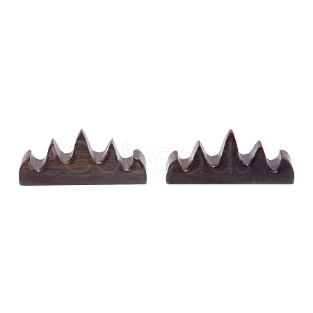 Black Catalpa Wood Chinese Calligraphy Brush Holder AJEW-WH0240-74-1