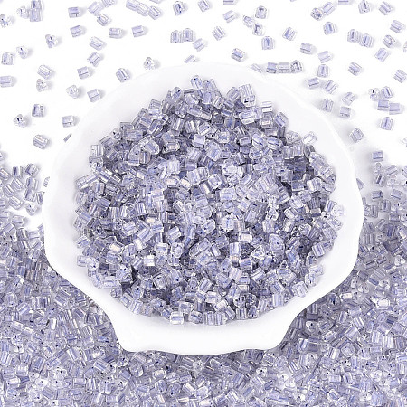 Transparent Inside Colours Glass Seed Beads SEED-T007-13H-1