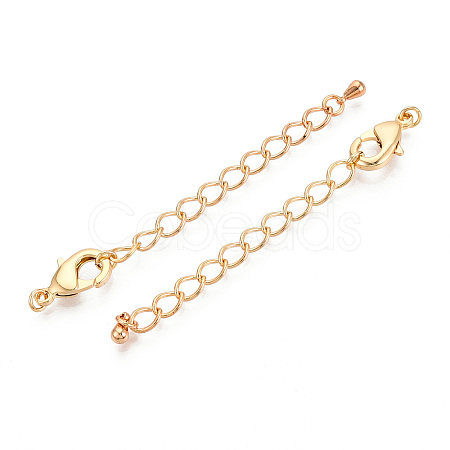 Brass Chain Extender KK-T074-61G-03-1