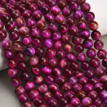 Grade AB Natural Tiger Eye Beads Strands G-F591-18-8mm-05-1