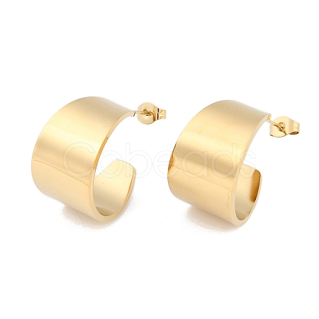 304 Stainless Steel Stud Earrings EJEW-S224-01G-05-1