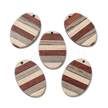 Wenge Wood & Sandalwood & White Ash Pendants WOOD-F013-02-1