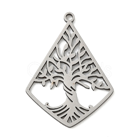 201 Stainless Steel Pendants STAS-G366-06P-1