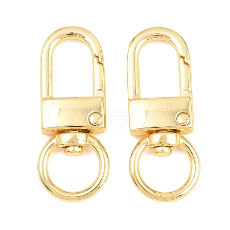 Alloy Swivel Claw Clasps PALLOY-P322-01G-1