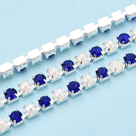 Iron Rhinestone Cup Chains CH-N005-02B-1