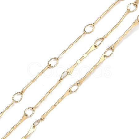 Ion Plating(IP) 304 Stainless Steel Twist Oval Link Chains CHS-K017-04G-1