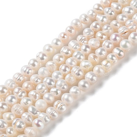 Natural Cultured Freshwater Pearl Beads Strands PEAR-E018-62-1