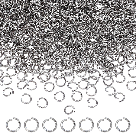 1000Pcs Tarnish Resistant 304 Stainless Steel Open Jump Rings STAS-ME0002-14-1