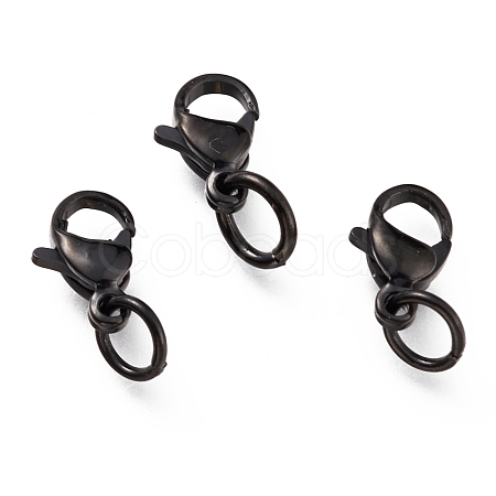 304 Stainless Steel Lobster Claw Clasps Ion Plating(IP) STAS-G240-01A-EB-1
