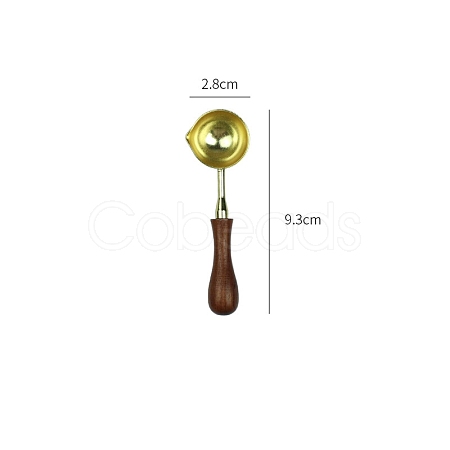 Stainless Steel Wax Sealing Stamp Melting Spoon PW-WG40451-08-1