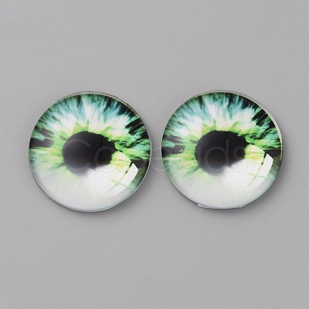 Glass Cabochons LS-GLAA-WH0033-75G-03-1